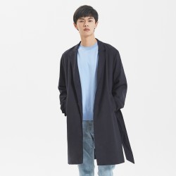 ME&CITY 530370 男士西装领风衣外套
