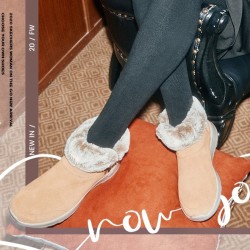 SkSKECHERS 斯凯奇 144003 女士加绒反毛皮雪地靴