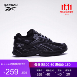 Reebok锐步男子复古老爹鞋INTV96潮流情侣款休闲 FV6306_黑色/cold 淡灰 6/cool 42.5