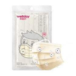 WELLDAY 维德 儿童一次性医用口罩 10只 *2件