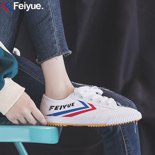 Feiyue/飞跃少林魂经典升级款田径鞋男鞋女鞋板鞋休闲鞋硫化帆布鞋情侣小白鞋 经典升级版 331复古潮流 白红蓝 35