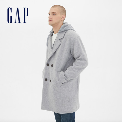 gap 盖璞 515419 男款羊毛混纺大衣 *2件