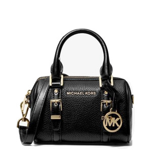 MICHAEL KORS 迈克·科尔斯 Bedford Legacy系列女士真皮拉链手提斜挎包 Black超小号