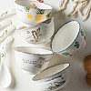 饭碗家用陶瓷碗小汤碗单个瓷碗日式创意米碗吃饭碗碟套装北欧餐具