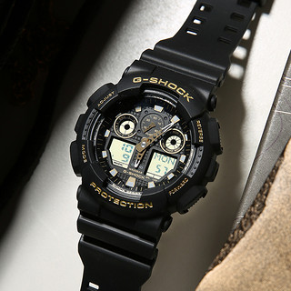 CASIO 卡西欧 G-SHOCK YOUTH系列 51.2毫米石英腕表 GA-100GBX-1A9