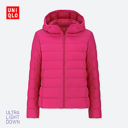 优衣库 女装 高级轻型羽绒连帽外套 419777 UNIQLO