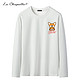 La Chapelle+ 男款纯棉秋季长袖T恤 黑白两色可选