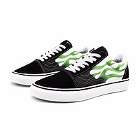 Vans范斯 Old Skool系列 中性运动板鞋 VN0A4U3BXEY 黑色/白色/绿色