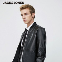 JackJones 杰克琼斯 219428501 羊皮派克皮衣夹克