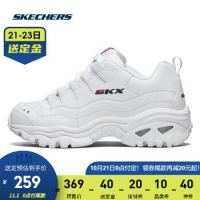 Skechers斯凯奇官方横冲直撞明星同款女鞋厚底运动老爹鞋13423 白色/13423-WML(女款) 36