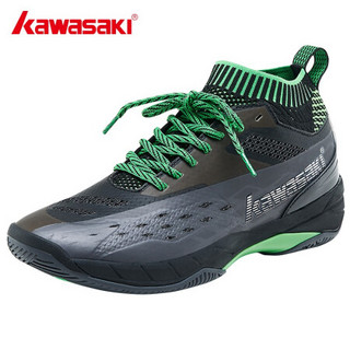 川崎KAWASAKI 羽毛球鞋 飞织袜套透气 防扭高弹 男女同款运动训练鞋k-560（44）