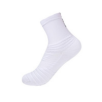 乔丹 男篮球袜运动袜长袜高筒袜子 XWF1582001 白色/黑色 均码
