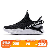 乔丹 女鞋跑步鞋潮流休闲运动老爹鞋 XM4690381 黑色/白色 37