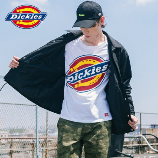 logo印花充棉教练夹克腰部抽绳翻领夹克休闲潮牌上衣dk008132黑色xxl