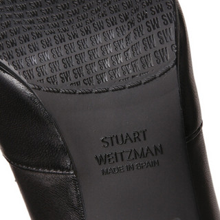 斯图尔特·韦茨曼 STUART WEITZMAN 女士黑色羊皮高跟长筒过膝靴 HIGHLAND PLONGE STRETCH NERO 37
