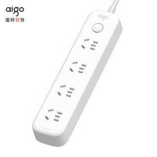 aigo 爱国者 AC0401 插排 4位总控 1.8m