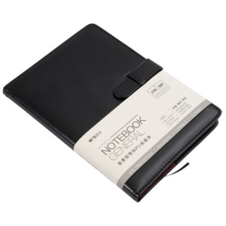 商品晨光(m&g)文具25k/100页黑色办公笔记本 按扣皮面本 普惠型日记本