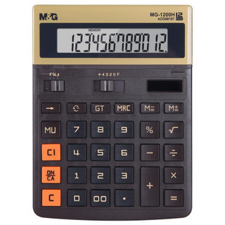 M&G 晨光 ADG98197 台式计算器 太阳能款 金色