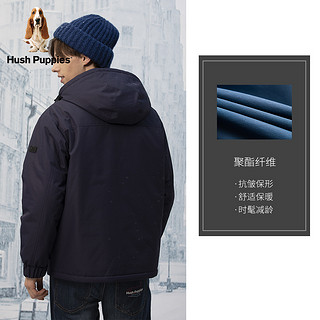 Hush Puppies暇步士男装2020冬季休闲微廓型3M棉服外套|PM-20740D