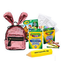 绘儿乐（Crayola）24色可水洗水彩笔8色可水洗蜡笔小兔兔背包笔袋超值绘画礼盒JD-BTS1