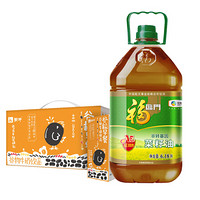 福临门X蒙牛 食用油谷物牛奶套装（菜籽油6.18L+谷物牛奶250ml*12盒）