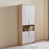 QuanU 全友 家居 书柜 简约现代书柜2门3门可选组合 书房家具多区储物柜子125707  二门书柜