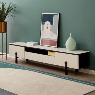 柜小户型客厅家具仿石材纹钢化玻璃台面 120786 电视柜(主柜 附柜)