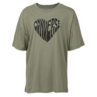 CONVERSE 匡威 女子 CONVERSE WOMENS HEART REVERSE PRINT TEE 短袖T恤 10018940-A04 M码