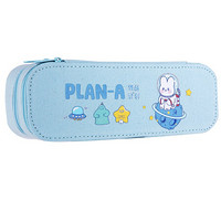 M&G 晨光 APB903JZA 双层大容量笔袋 太空兔款 蓝色 单个装