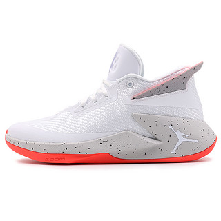 AIR JORDAN Fly Lockdown 男士篮球鞋 AO1550-103 灰白/橘红 44