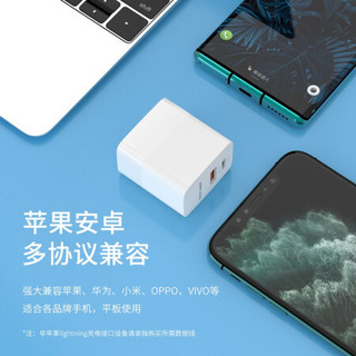 斯泰克 苹果20W充电器双口快充套装PD充电头数据线 适用iPhone12/11Pro/XR/XsMax苹果闪充头