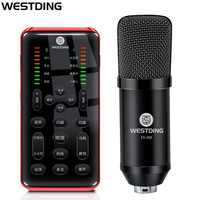 WESTDING 威斯汀 SK5声卡电容麦克风套装抖音快手网红主播K歌话筒手机电脑专业直播录音设备 SK5+ES-260配件