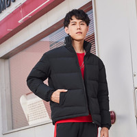 QIAODAN 乔丹 羽绒服男冬季男士加厚保暖梭织羽绒服上衣外套 XGM43202385 黑色 XL