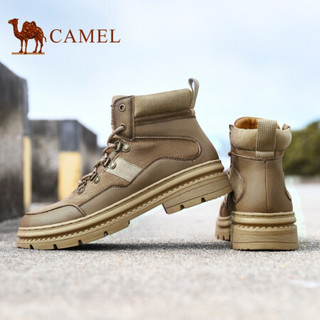 骆驼（CAMEL） 工装靴潮鞋子男韩版马丁鞋休闲板鞋 A042379064 咖色 41