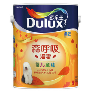 Donless 多乐士 Dulux 多乐士 Donless 多乐士 Dulux）森呼吸淳零无添加竹炭全效儿童漆  墙面漆A8206白色5L