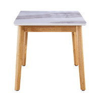 全友家居 餐桌 北欧简约餐桌钢化玻璃台面 实木框架饭桌DW1002 餐桌