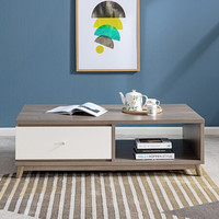 QuanU 全友 123815B 北欧茶几 橡木色