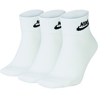 Nike耐克运动袜男女袜2020秋冬新款篮球袜三双装短筒袜SK0110-101