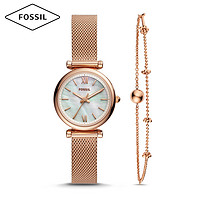 Fossil 化石 贝母表盘石英女表