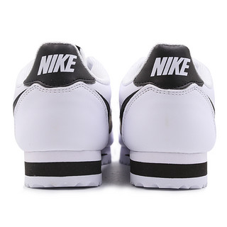 NIKE 耐克 Classic Cortez 女士跑鞋 807471-101 白黑色/黑舌标 36