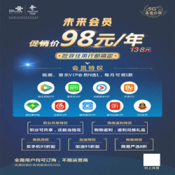 未来会员PLUS版(视频、音乐VIP会员N选1,每个月可领1款)