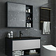 京东PLUS会员：VAMA  80cm-黑金岩板浴室柜（普通镜柜）不含龙头配件