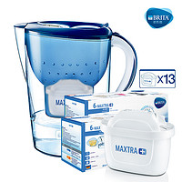 BRITA 碧然德 Marella系列 Marella XL滤水壶 1壶13芯 蓝色 3.5L