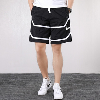 NIKE 耐克 Throwback Short 男士运动短裤 CT4622-010 黑白 S