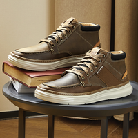 Skechers 斯凯奇 66232 男款商务鞋 黑色/自然色/BKNT 46