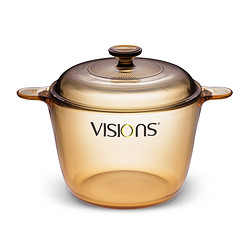 VISIONS 康宁 B06X3VQTYM 晶彩透明深汤锅 3.5L