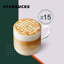 STARBUCKS 星巴克 大杯焦糖玛奇朵囤囤卡 15杯