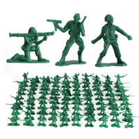 砺能玩具 迷你小军人玩具模型 1/48 小军人三色420只+掩体+陆空八件套+地图