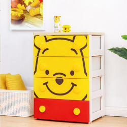 双11预售iris爱丽思卡通儿童抽屉式收纳柜4层