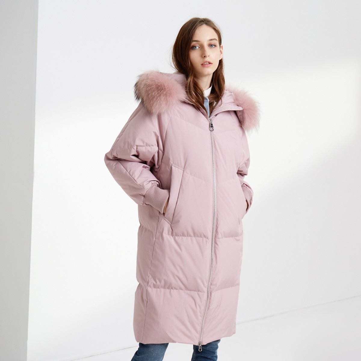 bosideng波司登b90141512ds女士中长款羽绒服